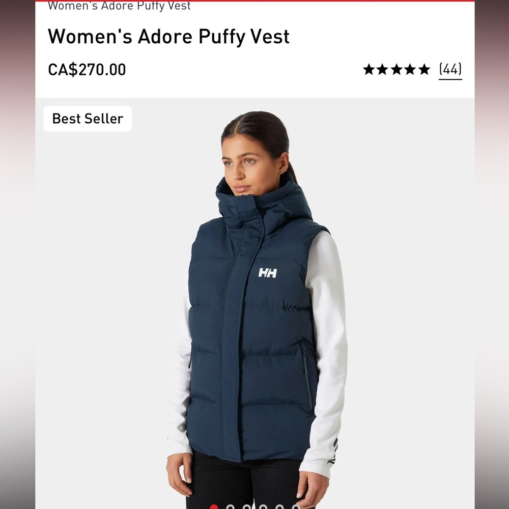 Helly Hansen Women's Adore Puffy Vest - Dark Blue